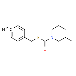 ChemSpider 2D Image | S-[(4-~14~C)Phenylmethyl] dipropylcarbamothioate | C1314CH21NOS