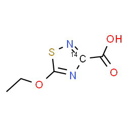 ChemSpider 2D Image | 5-Ethoxy(3-~14~C)-1,2,4-thiadiazole-3-carboxylic acid | C414CH6N2O3S