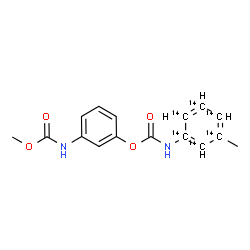 ChemSpider 2D Image | 3-[(Methoxycarbonyl)amino]phenyl [3-methyl(~14~C_6_)phenyl]carbamate | C1014C6H16N2O4