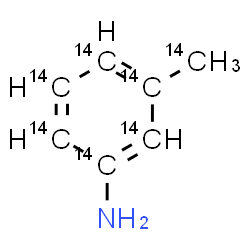 ChemSpider 2D Image | 3-(~14~C)Methyl(~14~C_6_)aniline | 14C7H9N