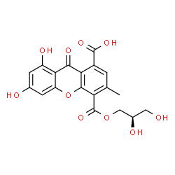 ChemSpider 2D Image | euroxanthone B | C19H16O10