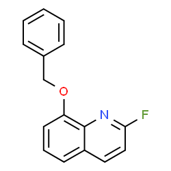 ChemSpider 2D Image | 8-(Benzyloxy)-2-fluoroquinoline | C16H12FNO