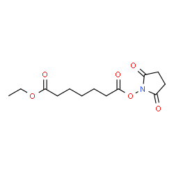 ChemSpider 2D Image | Ethyl 7-[(2,5-dioxo-1-pyrrolidinyl)oxy]-7-oxoheptanoate | C13H19NO6