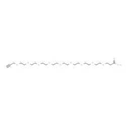 ChemSpider 2D Image | 4,7,10,13,16,19,22,25,28-Nonaoxahentriacont-30-yn-1-oic acid | C22H40O11