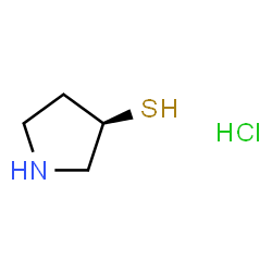 ChemSpider 2D Image | (3R)-pyrrolidine-3-thiol hydrochloride | C4H10ClNS