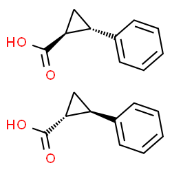 ChemSpider 2D Image | (1R,2R)-2-Phenylcyclopropanecarboxylic acid - (1S,2S)-2-phenylcyclopropanecarboxylic acid (1:1) | C20H20O4