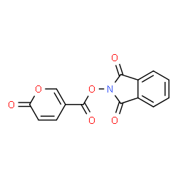 ChemSpider 2D Image | 2-{[(2-Oxo-2H-pyran-5-yl)carbonyl]oxy}-1H-isoindole-1,3(2H)-dione | C14H7NO6
