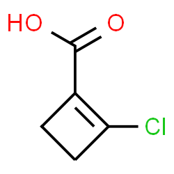 ChemSpider 2D Image | 2-Chloro-1-cyclobutene-1-carboxylic acid | C5H5ClO2