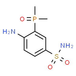 ChemSpider 2D Image | 4-Amino-3-(dimethylphosphoryl)benzenesulfonamide | C8H13N2O3PS