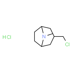 ChemSpider 2D Image | 3-(Chloromethyl)-8-methyl-8-azabicyclo[3.2.1]octane hydrochloride (1:1) | C9H17Cl2N