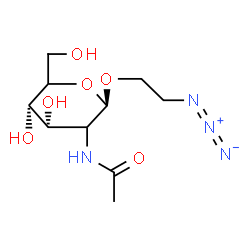ChemSpider 2D Image | 2-Azidoethyl 2-acetamido-2-deoxy-beta-D-erythro-hexopyranoside | C10H18N4O6