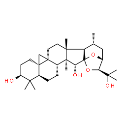 ChemSpider 2D Image | (2R,3S,4R,7R,9S,12R,14S,17R,18R,19R,21R,22S)-22-(2-Hydroxy-2-propanyl)-3,8,8,17,19-pentamethyl-23,24-dioxaheptacyclo[19.2.1.0~1,18~.0~3,17~.0~4,14~.0~7,12~.0~12,14~]tetracosane-2,9-diol | C30H48O5