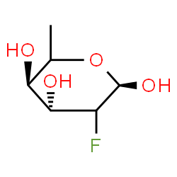 ChemSpider 2D Image | 2,6-Dideoxy-2-fluoro-alpha-L-threo-hexopyranose | C6H11FO4