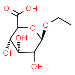 ChemSpider 2D Image | Ethyl beta-D-erythro-hexopyranosiduronic acid | C8H14O7