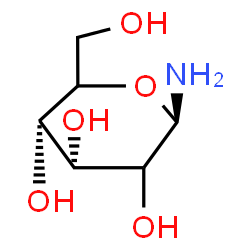 ChemSpider 2D Image | beta-D-erythro-Hexopyranosylamine | C6H13NO5