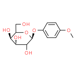 ChemSpider 2D Image | 4-Methoxyphenyl alpha-L-threo-hexopyranoside | C13H18O7