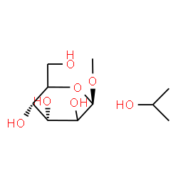 ChemSpider 2D Image | 2-Propanol - methyl beta-D-erythro-hexopyranoside (1:1) | C10H22O7