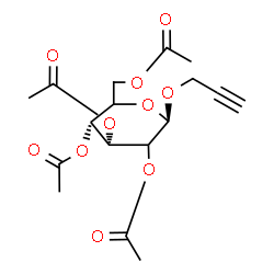 ChemSpider 2D Image | 2-Propyn-1-yl 2,3,4,6-tetra-O-acetyl-beta-D-erythro-hexopyranoside | C17H22O10