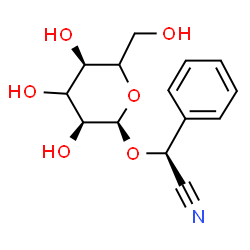 ChemSpider 2D Image | (2S)-(alpha-L-erythro-Hexopyranosyloxy)(phenyl)acetonitrile | C14H17NO6