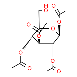 ChemSpider 2D Image | 1,2,3,4-Tetra-O-acetyl-beta-D-erythro-hexopyranose | C14H20O10