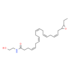 ChemSpider 2D Image | (4Z,7Z,10Z,13Z,16Z)-18-(3-Ethyl-2-oxiranyl)-N-(2-hydroxyethyl)-4,7,10,13,16-octadecapentaenamide | C24H37NO3