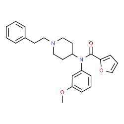 ChemSpider 2D Image | meta-methoxy Furanyl fentanyl | C25H28N2O3
