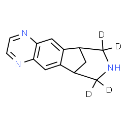 ChemSpider 2D Image | Varenicline-d4 | C13H9D4N3