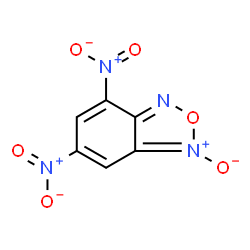 ChemSpider 2D Image | 4,6-Dinitrobenzofuroxane | C6H2N4O6