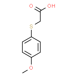 ChemSpider 2D Image | [(4-Methoxyphenyl)sulfanyl]acetic acid | C9H10O3S