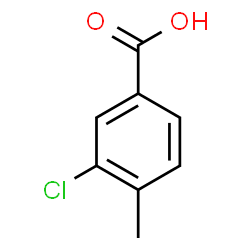 ChemSpider 2D Image | 3-Chloro-4-methylbenzoic acid | C8H7ClO2