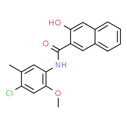 ChemSpider 2D Image | N-(4-Chloro-2-methoxy-5-methylphenyl)-3-hydroxy-2-naphthamide | C19H16ClNO3