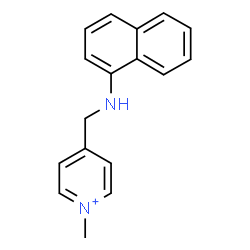 ChemSpider 2D Image | 1-Methyl-4-[(1-naphthylamino)methyl]pyridinium | C17H17N2