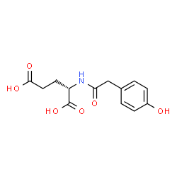 ChemSpider 2D Image | N-[(4-Hydroxyphenyl)acetyl]-L-glutamic acid | C13H15NO6