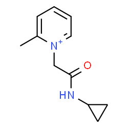 ChemSpider 2D Image | 1-[2-(Cyclopropylamino)-2-oxoethyl]-2-methylpyridinium | C11H15N2O