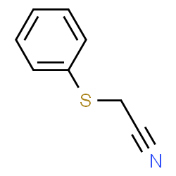 ChemSpider 2D Image | (Phenylthio)acetonitrile | C8H7NS