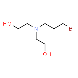 ChemSpider 2D Image | 2,2'-[(3-Bromopropyl)imino]diethanol | C7H16BrNO2