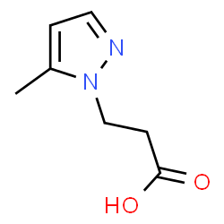 ChemSpider 2D Image | 5-methyl-1H-Pyrazole-1-propanoic acid | C7H10N2O2