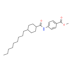 ChemSpider 2D Image | Methyl 4-{[(4-nonylcyclohexyl)carbonyl]amino}benzoate | C24H37NO3