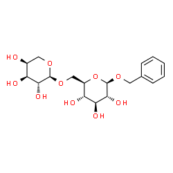 ChemSpider 2D Image | Benzyl 6-O-alpha-L-arabinopyranosyl-beta-D-glucopyranoside | C18H26O10