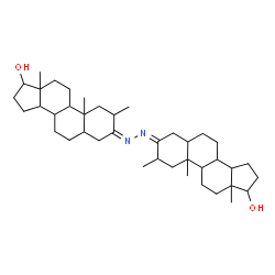 ChemSpider 2D Image | (3Z,3'Z)-3,3'-[(1Z,2Z)-1,2-Hydrazinediylidene]bis(2-methylandrostan-17-ol) | C40H64N2O2