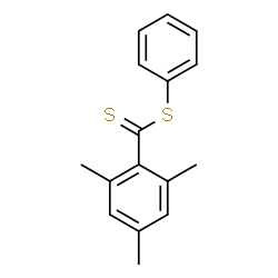 ChemSpider 2D Image | Phenyl 2,4,6-trimethylbenzenecarbodithioate | C16H16S2