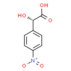 ChemSpider 2D Image | (2S)-Hydroxy(4-nitrophenyl)acetic acid | C8H7NO5