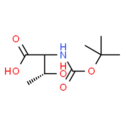 ChemSpider 2D Image | N-{[(2-Methyl-2-propanyl)oxy]carbonyl}threonine | C9H17NO5