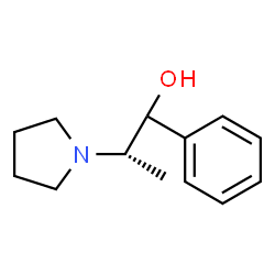 ChemSpider 2D Image | (2S)-1-Phenyl-2-(1-pyrrolidinyl)-1-propanol | C13H19NO