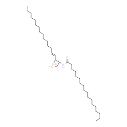 ChemSpider 2D Image | N-[(3R,4E)-1,3-Dihydroxy-4-octadecen-2-yl]octadecanamide | C36H71NO3
