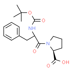 ChemSpider 2D Image | N-{[(2-Methyl-2-propanyl)oxy]carbonyl}phenylalanyl-L-proline | C19H26N2O5
