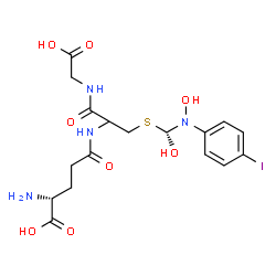 ChemSpider 2D Image | D-gamma-Glutamyl-S-{(R)-hydroxy[hydroxy(4-iodophenyl)amino]methyl}cysteinylglycine | C17H23IN4O8S