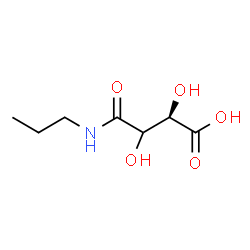 ChemSpider 2D Image | (2R)-2,3-Dihydroxy-4-oxo-4-(propylamino)butanoic acid | C7H13NO5