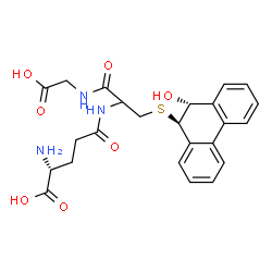 ChemSpider 2D Image | D-gamma-Glutamyl-S-[(9R,10R)-10-hydroxy-9,10-dihydro-9-phenanthrenyl]cysteinylglycine | C24H27N3O7S