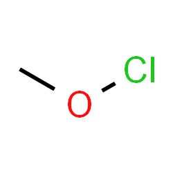 ChemSpider 2D Image | Methyl hypochlorite | CH3ClO